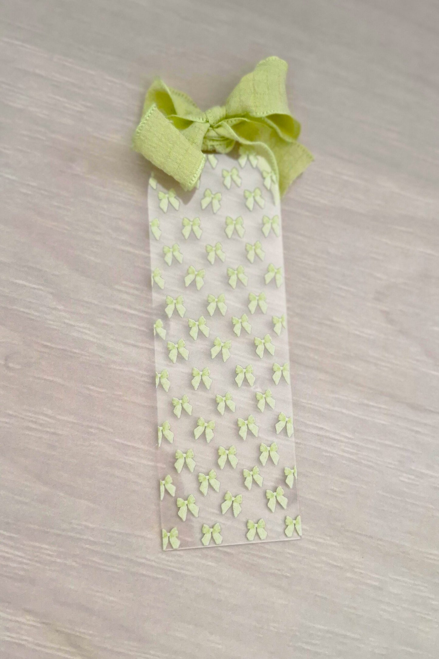 Baby Bow Bookmark - Green image