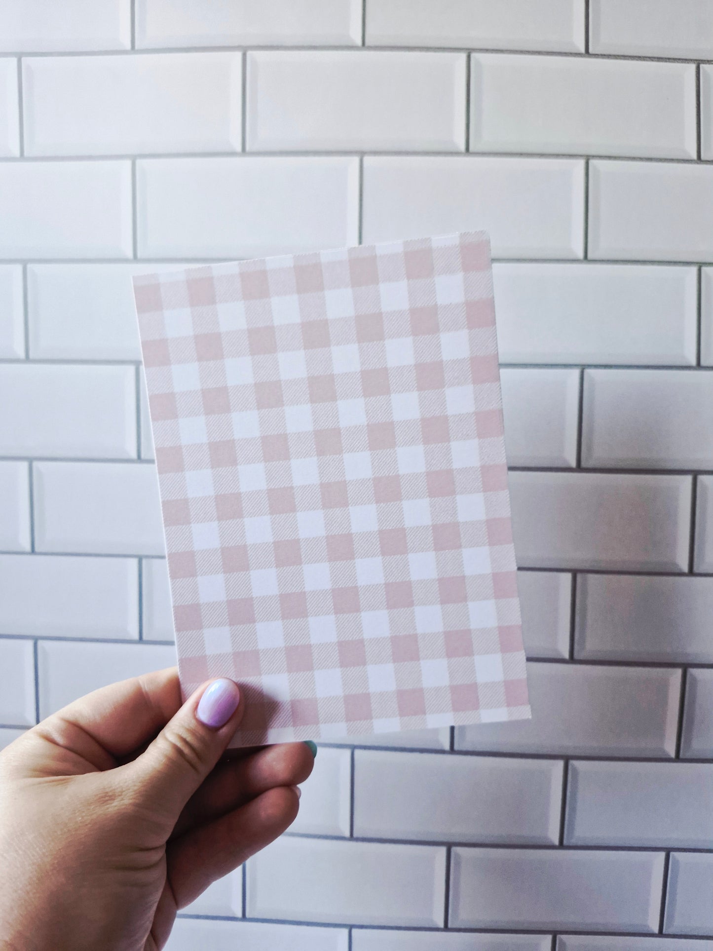 Peach Gingham