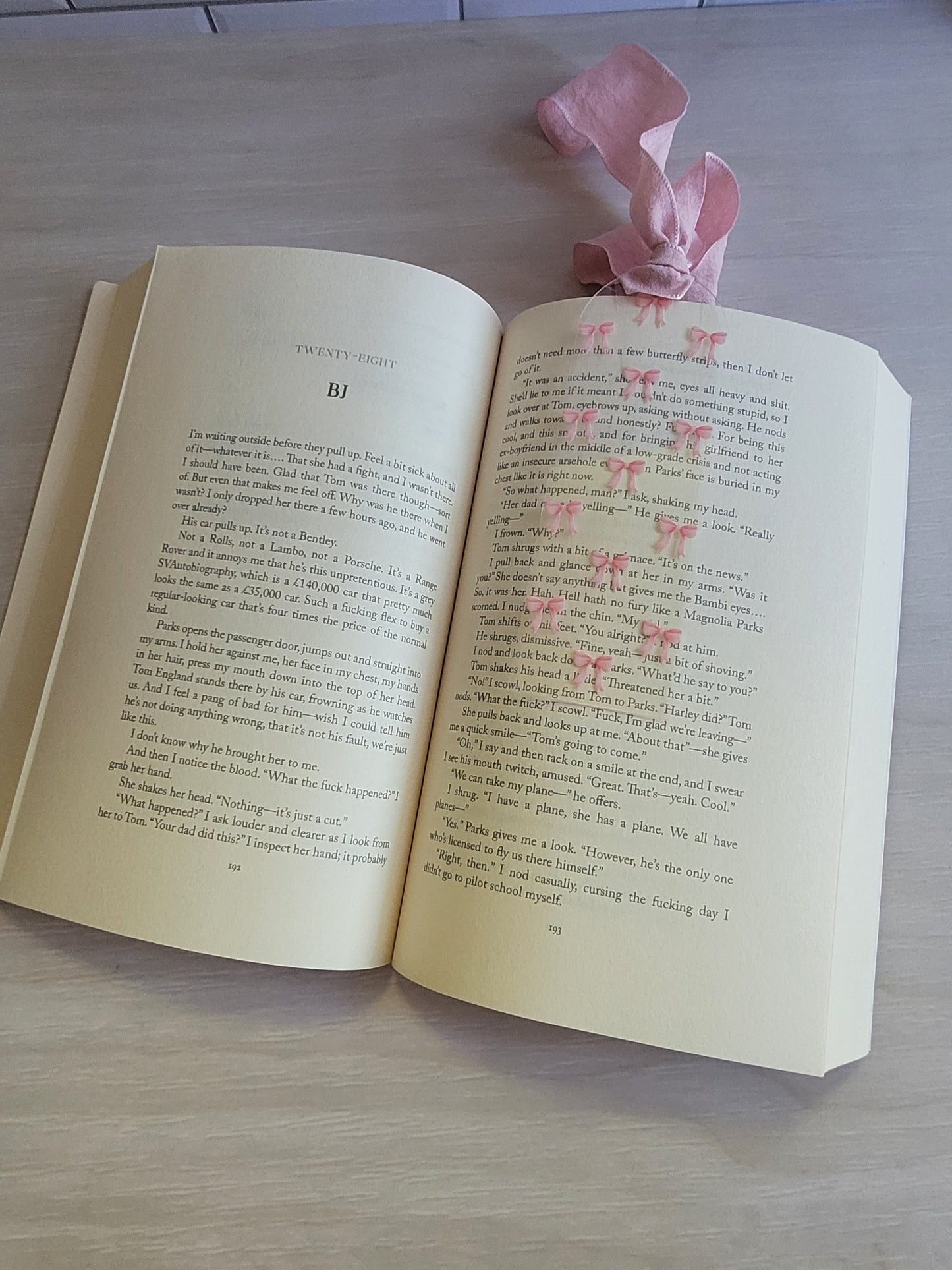 Pink Bows Bookmark