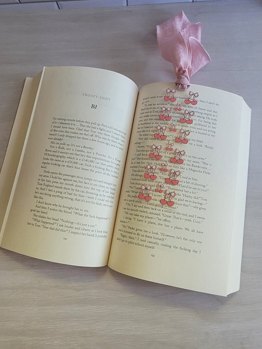 Pink Cherry Club Bookmark