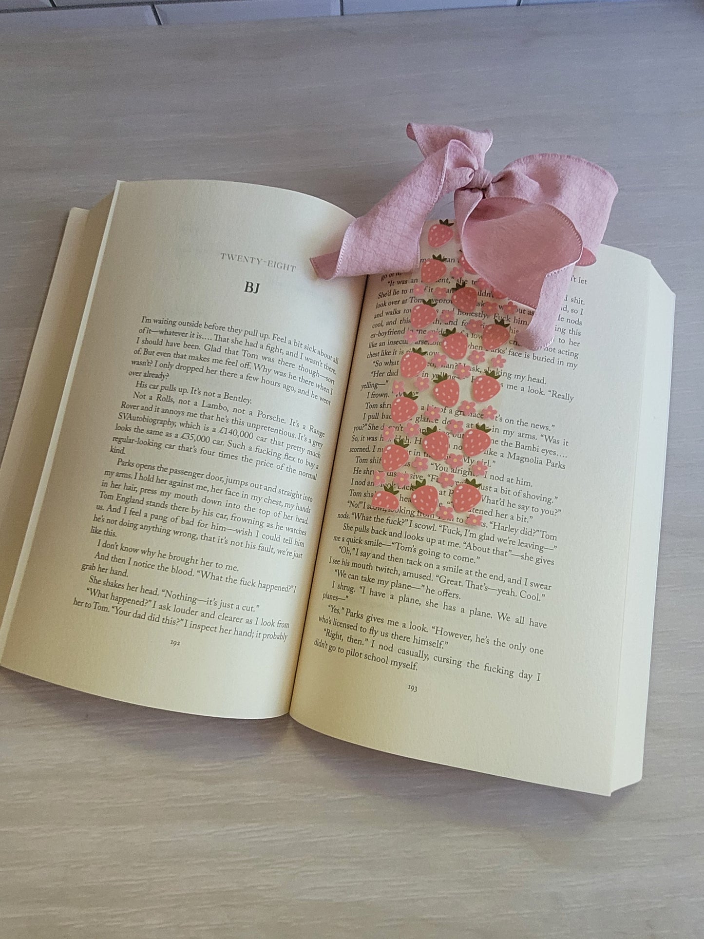 Strawberries & Flowers Bookmark