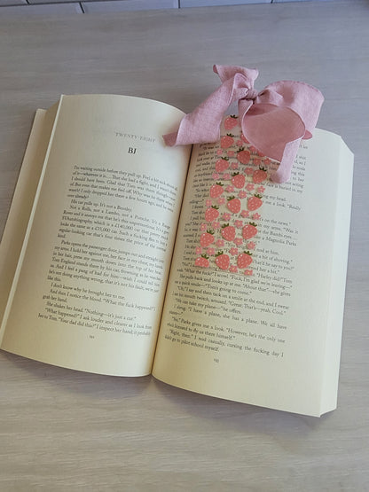 Strawberries & Flowers Bookmark
