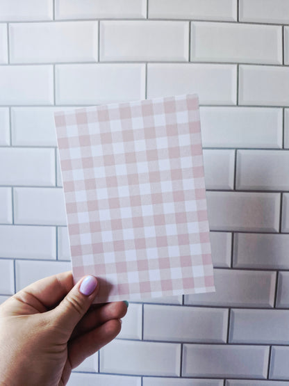 Peach Gingham