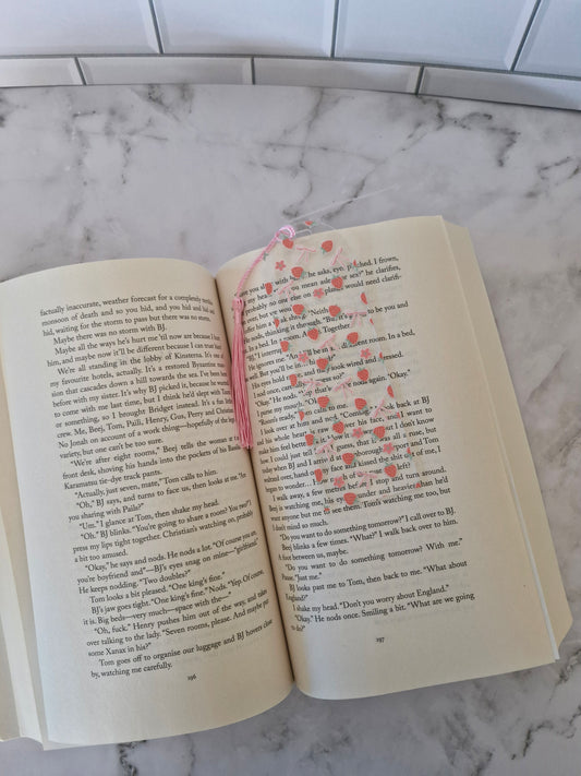 Strawberries, Bows & Flowers Bookmark
