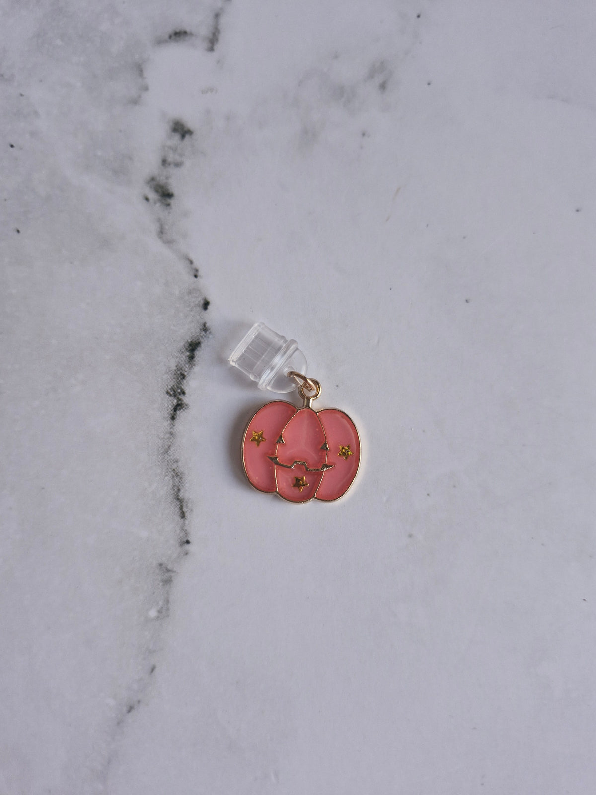 Pink Pumpkin E-Reader Charm