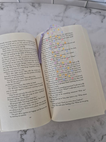 Whimsical Floral Waves Bookmark