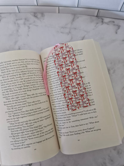 Red & Pink Bows Bookmark
