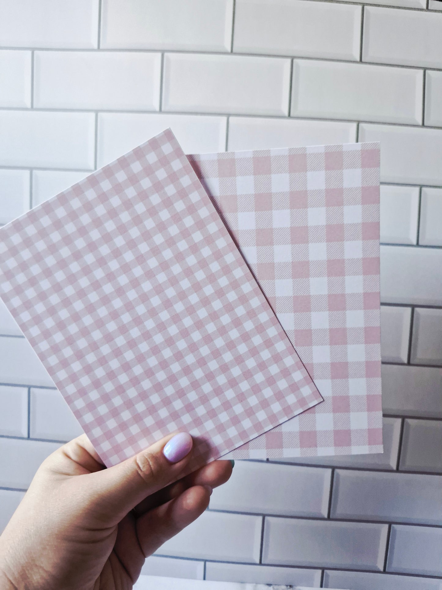 Peach Gingham