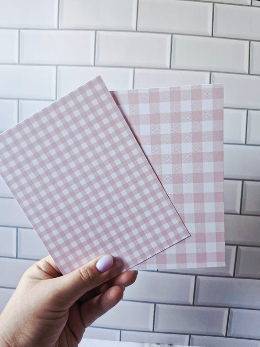Peach Gingham