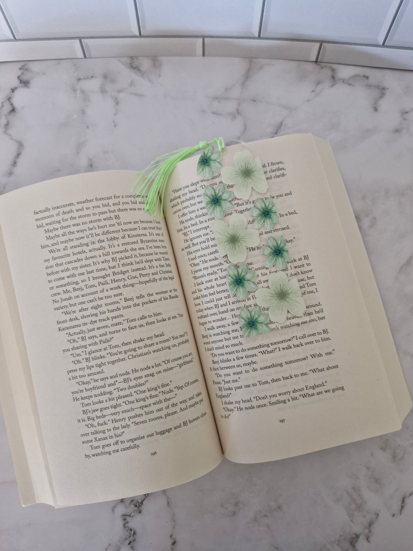 Botanical Flower Bookmark