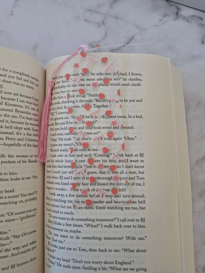 Strawberries, Bows & Flowers Bookmark