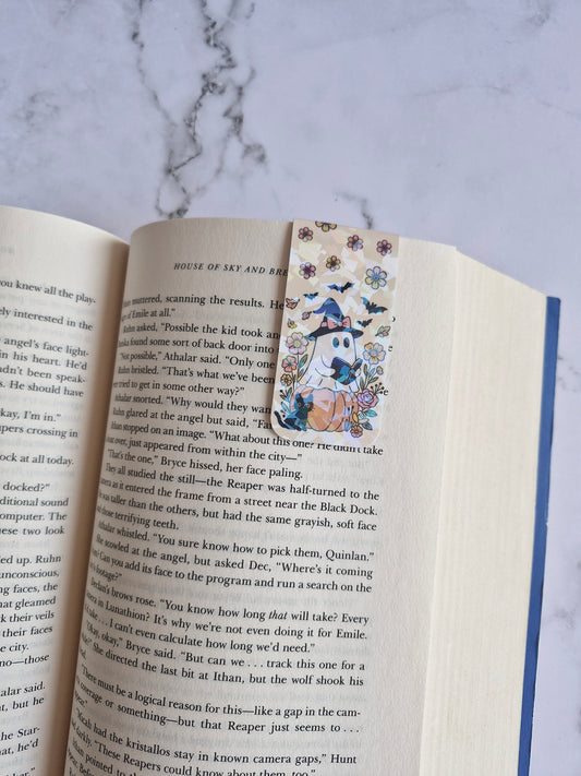 Ghosty Reading Magnetic Bookmark