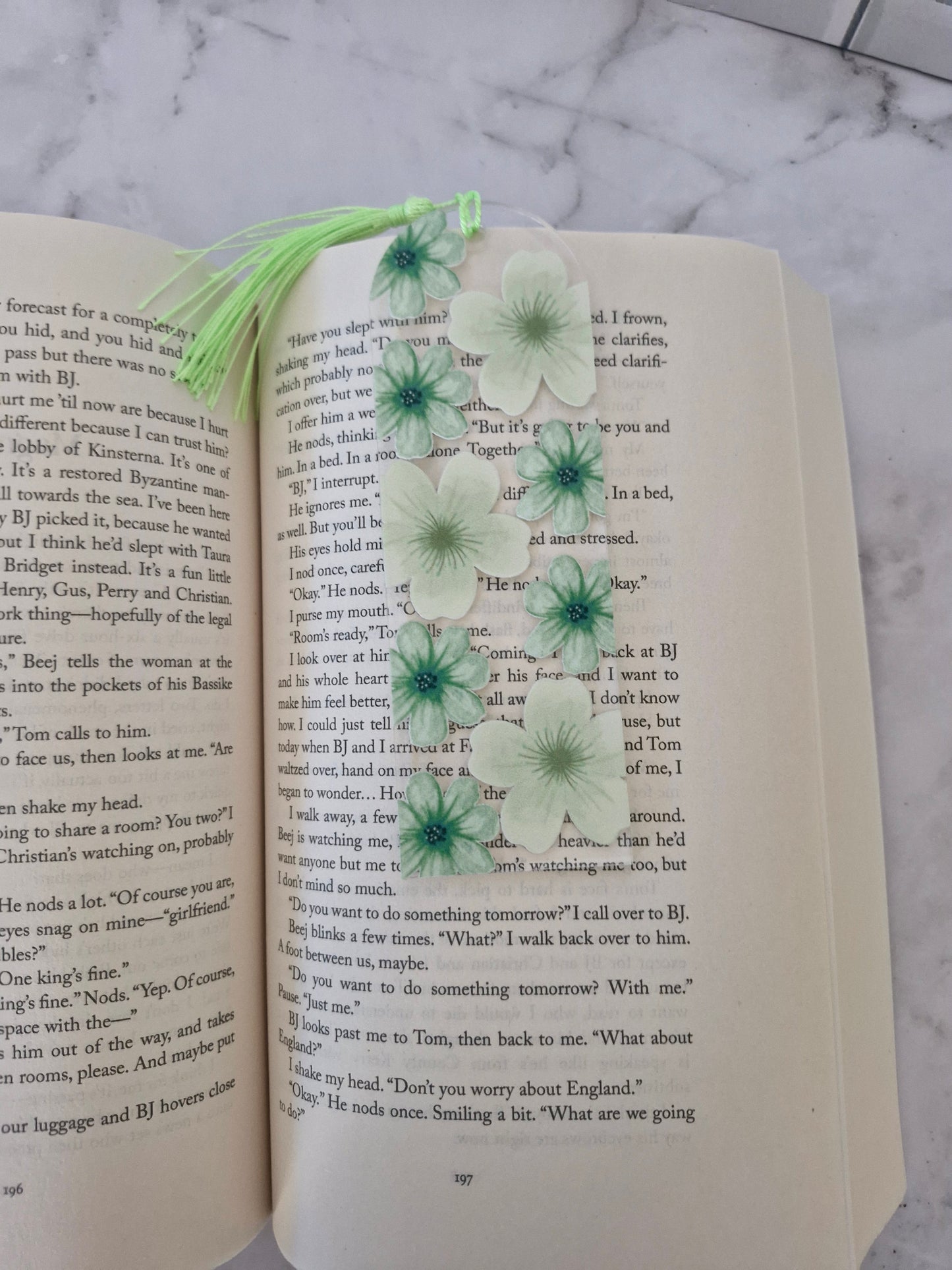 Botanical Flower Bookmark